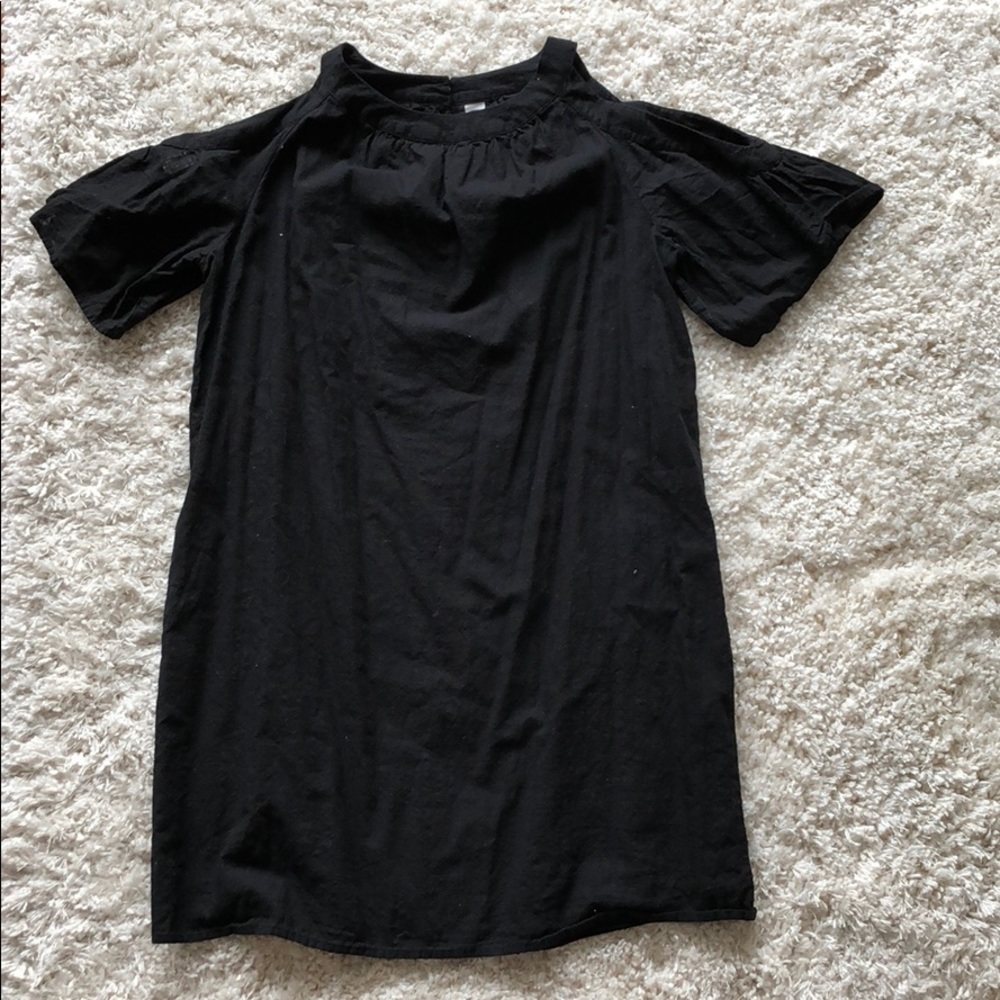 Black Open Shoulder Dress